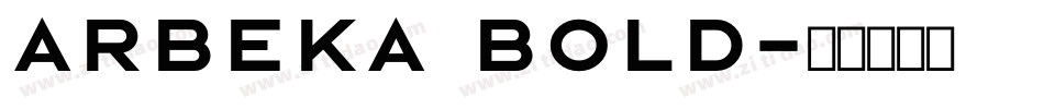 Arbeka Bold字体转换